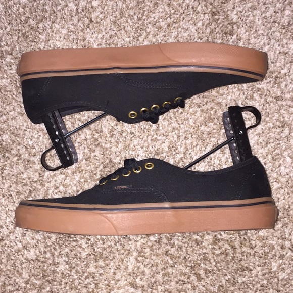 Vans Shoes - Black & Gold Vans